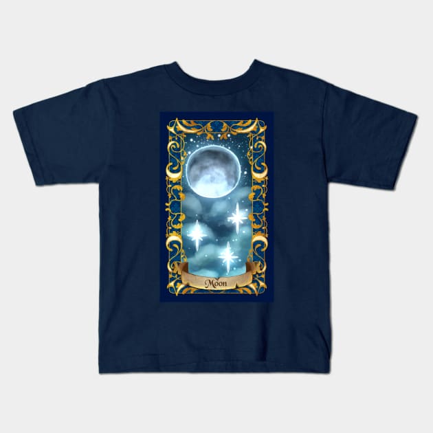 Moon Tarot Kids T-Shirt by cometkins